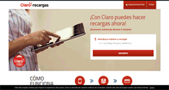 Desktop Screenshot of clarorecargas.com